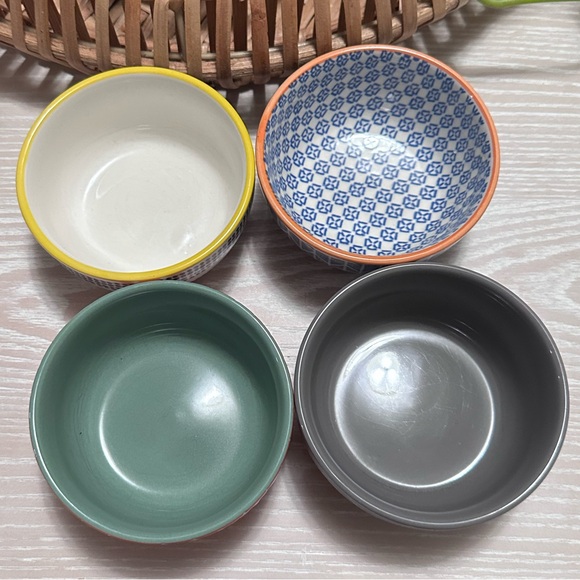 Threshold set of 4 Multicolor Ceramic Bowls Set 4β x 2β - Picture 3 of 5